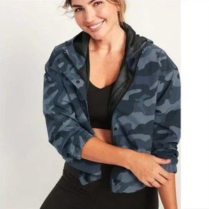 Old Navy Women Water Resistant Hooded Cropped Utility Jacket Plus Size (4x). NWT